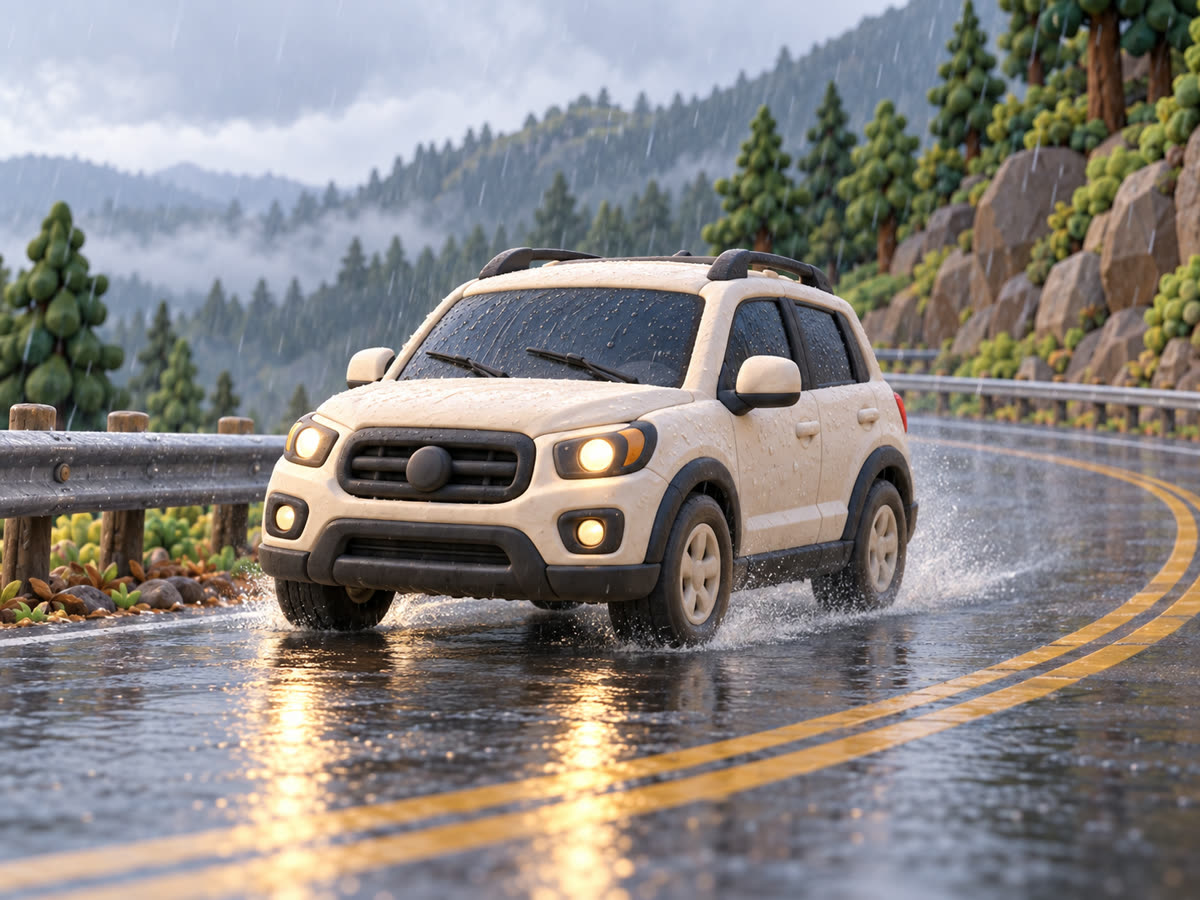 Tires lose grip