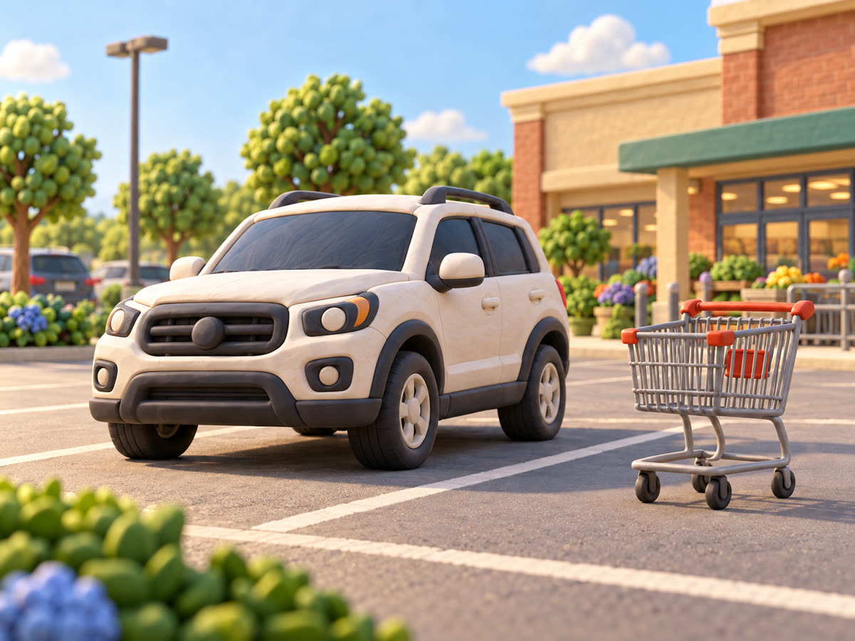 Parked at the store